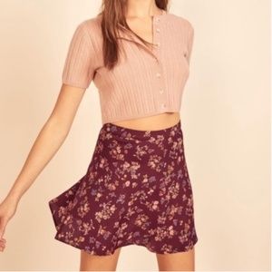 Reformation Flounce Chantelle Mini Skirt 8